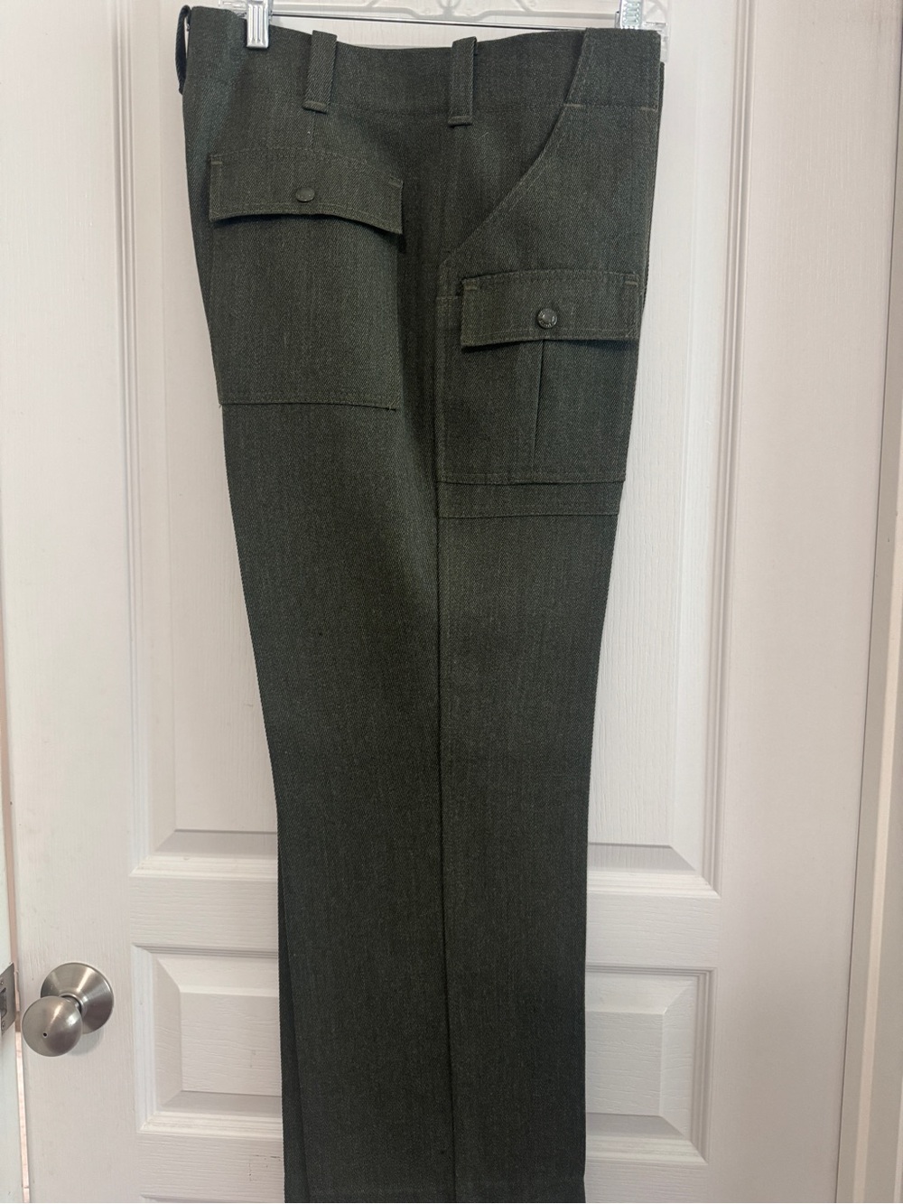 Men's Filson Wool Olive Green Cargo Dress Pants EUC Size 36